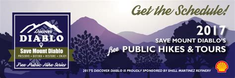Save Mount Diablo Discover Diablo Hikes Program Branding Castle