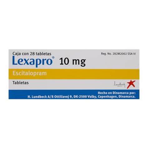 Lexapro 10 Mg 28 Tabletas Walmart