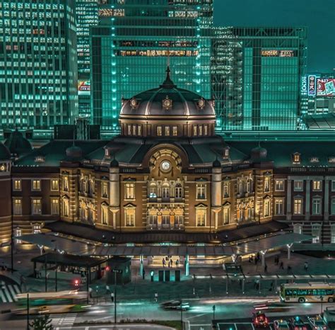 Tokyo Station Glows Like A Jewel After Dark The Original Station Is A