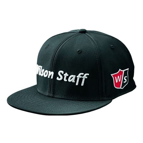 Wilson Staff 2017 Flat Brim Golf Cap Adjustable Hat New
