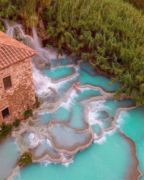 Terme Di Saturnia 1 To 4 💦😍 Waking Up In The Natural Hot Springs Of