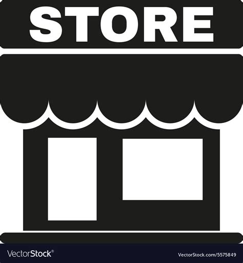 The Store Icon Shop And Retail Market Symbol Vector Image