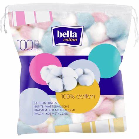 Диета ватные шарики Ватные шарики Bella Cotton косметические разноцветные, 100 шт/уп Ватные шарики Bella Cotton косметические разноцветные, 100 шт/уп Диета ватные шарики