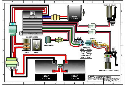 These diagrams are essential for troubleshooting scooter wiring problems. Razor E500S Electric Scooter Parts - ElectricScooterParts.com