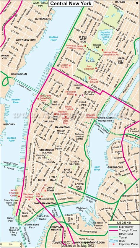 Bildergebnis Für New York City Karte Manhattan Karte Karte Von New
