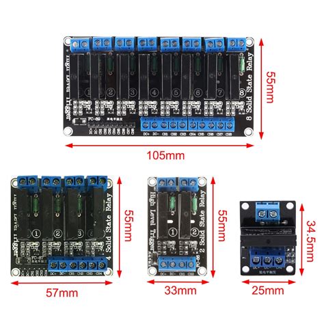 Solid State Relay Ssr Module 8 Channel 5v Omron For Arduino Shop At