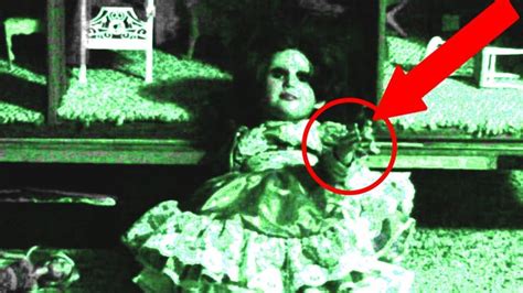 Creepy Doll Caught On Tape Moving By Itself Paranormal Haunted Doll Night Vision Haunted