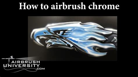 How To Airbrush Chrome Learn To Paint A Chrome Emblem Youtube
