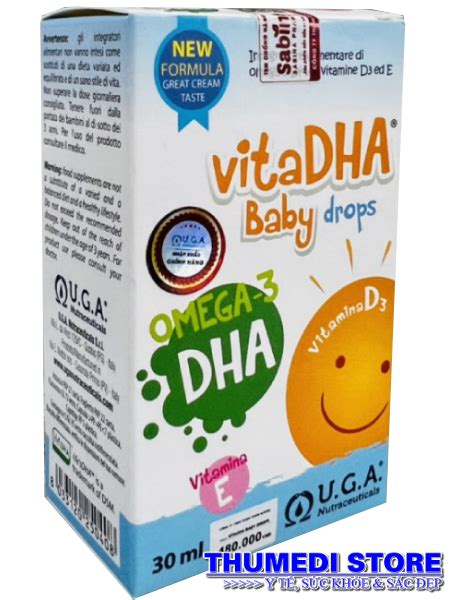 VitaDHA Baby Drops Bổ sung DHA vitamin D3 vitamin E cho trẻ sơ sinh