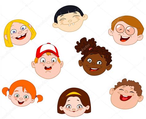 Kids Making Funny Faces Clip Art