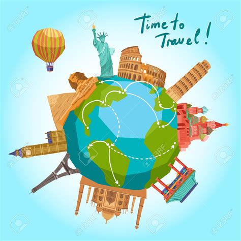 Travel Around The World Clipart Clip Art Library