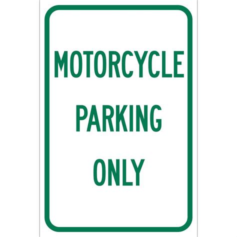 Erican college megan avenue 2 jalan yap kwan seng 12, kuala lumpur, 50450, wilayah persekutuan kuala lumpur coordinate: Brady Part: 112623 | Motorcycle Parking Only Sign ...