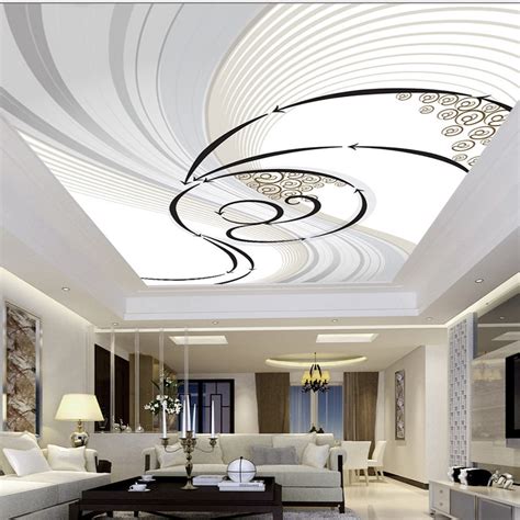 Modern Abstract Dynamic Zenith Pattern Design Ceiling