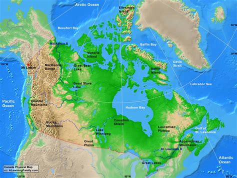 Geographic Map Of Canada Sammy Coraline