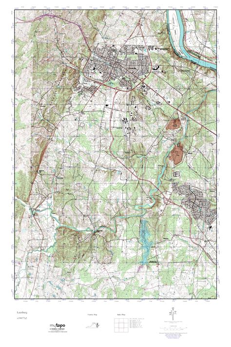 Mytopo Leesburg Virginia Usgs Quad Topo Map
