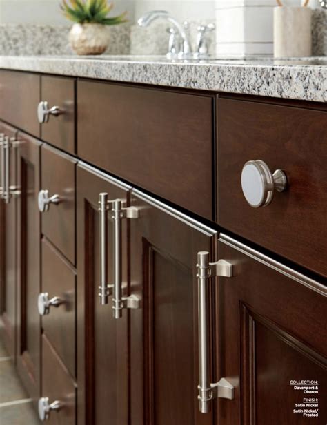 Attach a handle to a lower cupboard door. The Right Length Cabinet Pulls for Doors and Drawers ...