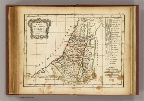 12 Tribus D Israel David Rumsey Historical Map Collection