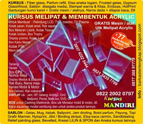 KAMI PUSAT KURSUS ANEKA MACAM KETERAMPILAN TERLENGKAP dan TERPERCAYA