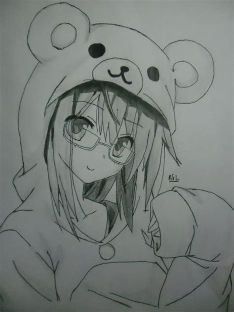Pencil Drawing Of Anime Girl Manga Expert