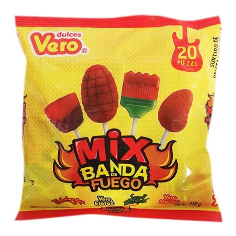 Vero Bolsa Mix Banda Fuego C20 20pz Candymanía I Entregamos Dulces A