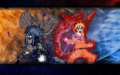 Naruto And Sasuke Full Power Wallpaper By Weissdrum On