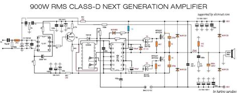 W Class D Next Generation Power Amplifier Electronic Circuit