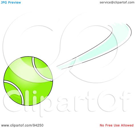 Royalty Free Rf Clipart Illustration Of A Swiftly Moving Green Tennis