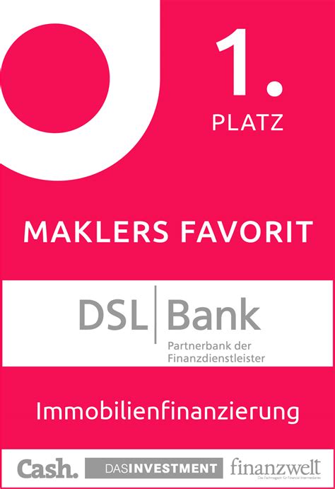 Die dsl bank belegte in der kategorie kredite (banken) den zweiten platz. Auszeichnungen und Siegel | DSL Bank