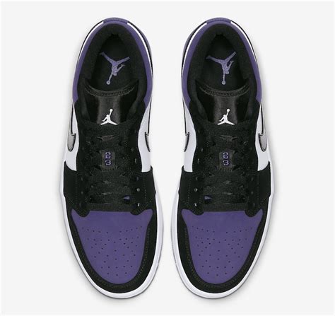 Air Jordan 1 Low Court Purple 553558 125 Release Date Sbd