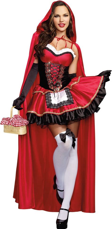 Women's Gothic Little Red Riding Hood Costume Halloween Fancy Dress - LITTLE RED | Red costume, Costumes for women, Little red riding hood