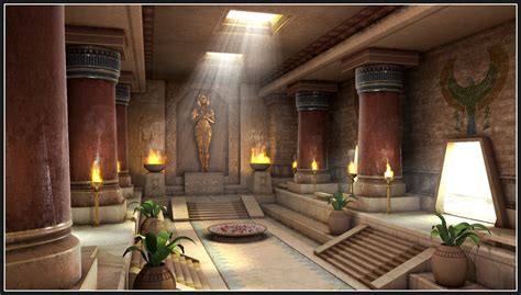 Shibasis Dutta Cg Works Egyptian Palace Interior