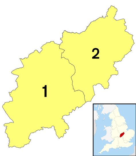 A Map Of Northamptonshire England Northamptonshire Uk Map