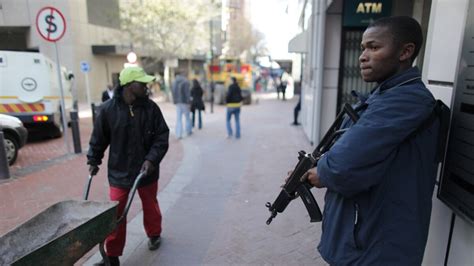 south african crime falls as security firms flourish