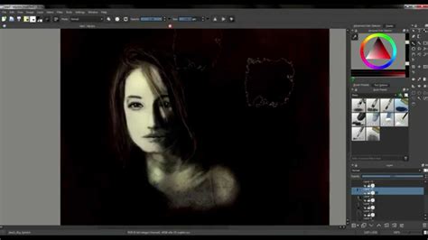 Quick Portrait Digital Painting Krita 292 Youtube