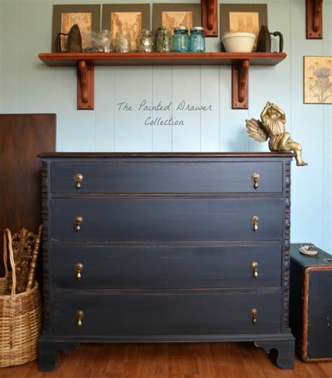 Dresser In Black Pepper Chalk Style Paint And Flat Out Flat Top Coat