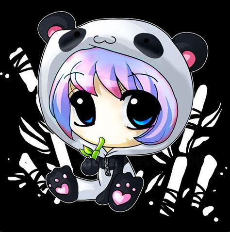 Anime Girl Wearing Panda Stock Images Kaemfret Blog