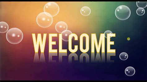 Animated Welcome Screen With Water Bubbles In Powerpoint Youtube
