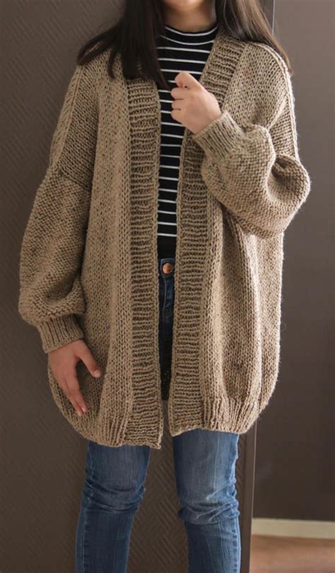 Oversized Chunky Knit Sweater Loose Knit Slouchy By Madebymekashop