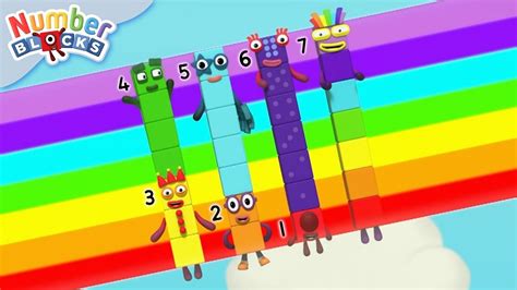 Rainbow Friends And Numberblock Seven Learn To Count For Kids