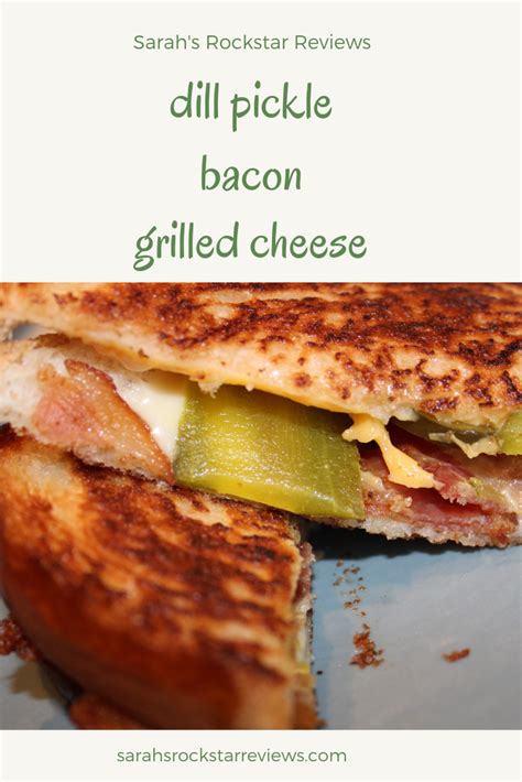 Chopped dill pickles mixed with crispy bacon, cheddar cheese, cream cheese, and seasonings make this dish the life of any party! Dill Pickle Bacon Grilled Cheese | Bacon grilled cheese ...