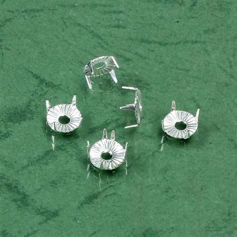 Base Metal Tiffany Mount Settings 5 Prongs For 34ss Flat Back