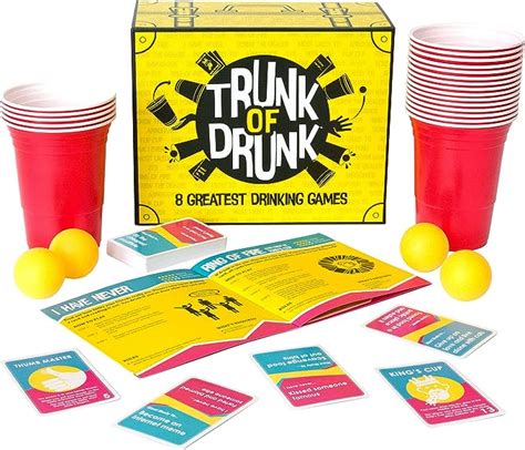 Trunk Of Drunk Fun Adult Party Game Perfect For Drinking Games Adult Board And Card Games