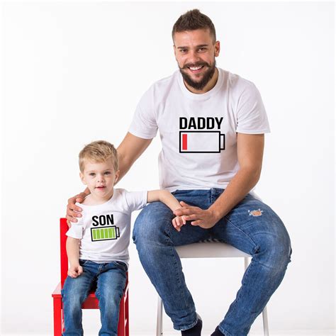 If you are interested in mens father and sons shirts, aliexpress has found 1,208 related results, so you can compare and shop! Battery Power Shirts Father Son Matching T-Shirts Daddy ...