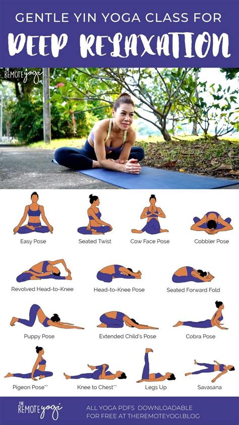 Yin Yoga Sequence For Deep Relaxation Yin Yoga Sequence Restorative