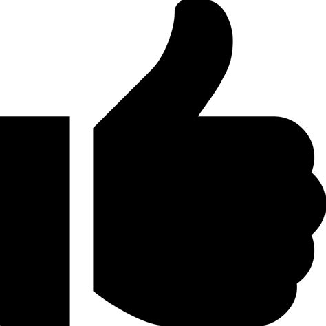 Thumbs Up Svg Png Icon Free Download 423846 Onlinewebfontscom