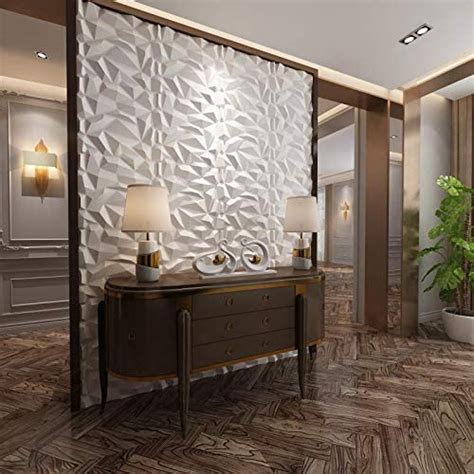 Art3d llc is the leading manufacturer and supplier of 3d wall panels. Art3d PVC 3D Diamond Wall Panel Jagged Matching-Matt White, for Residential and Commercial ...