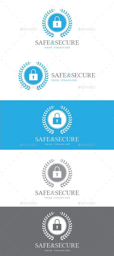 Safe And Secure Logo Logo Design Template Infographic Design