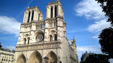 The Famous Notre Dame Cathedral Church Of Paris Youtube