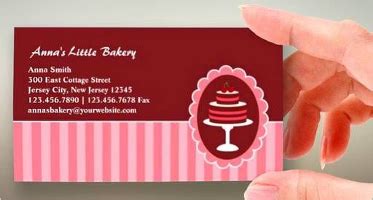 bakery business card templates  vector design ideas