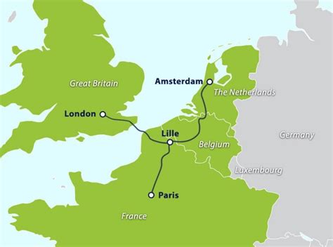 Eurostar High Speed Train Chunnel Train And Chunnel Map